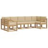 vidaXL Outdoor-Sofagarnitur 7 stk. Wei&szlig; und Beige
