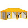 vidaXL Pavillon Dach mit Seitenw&auml;nden 6 x 3 m Gelb Polyester 190
