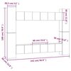 vidaXL 10-tlg. TV-Schrank-Set R&auml;uchereiche Holzwerkstoff