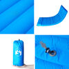 vidaXL Selbstaufblasende Isomatte mit Kissen Blau