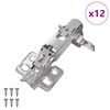 vidaXL Scharnier 12 Stk. Nickel 139 x 64,1 x 10 mm Eisen