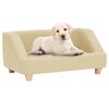 vidaXL Hundesofa Creme 95x63x39 cm Leinen