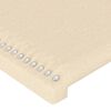 vidaXL Kopfteil mit Ohren Creme 103x23x118/128 cm Stoff