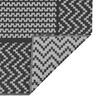 vidaXL Outdoor-Teppich Chevron ARAKIL Schwarz und Grau 600 x 300 cm