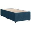 vidaXL Boxspringbett mit Matratze Blau 90x200 cm Samt
