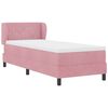 vidaXL Boxspringbett mit Matratze mit Kopfteil Rosa 80 x 200 cm Samt