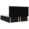 vidaXL Ottoman-Bett mit Matratzen & LEDs Schwarz 180x200 cm Samt