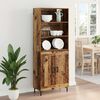 vidaXL Highboard Altholz 69,5 x 34 x 180 cm Holzwerkstoff