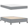 vidaXL Boxspringbett mit Matratze Hellgrau 140 x 190 cm Stoff