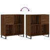 vidaXL Plattenschrank Braun Eichen-Optik 84,5x38x89 cm Holzwerkstoff