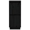 vidaXL Sideboard Schwarz 31,5x34x75 cm Massivholz Kiefer
