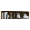 vidaXL B&uuml;cherschrank/TV-Schrank R&auml;uchereiche 143x30x36cm Holzwerkstoff