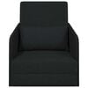 vidaXL Schlafsofa 60cm Schwarz Stoff