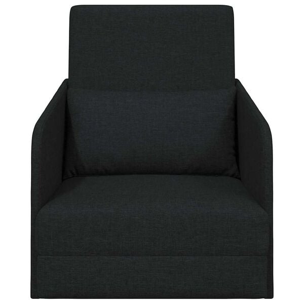 vidaXL Schlafsofa 60cm Schwarz Stoff