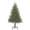 vidaXL Weihnachtsbaum mit 300 LEDs mit St&auml;nder Gr&uuml;n 210 cm PVC