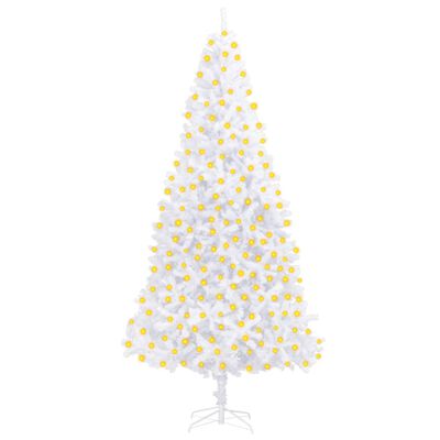 vidaXL Künstlicher Weihnachtsbaum mit Beleuchtung 300 cm Weiß