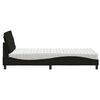 vidaXL Bett mit Matratze Schwarz 100x200 cm Stoff