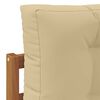 vidaXL Outdoor-Sofagarnitur mit Kissen 4 St&uuml;ck Natur und Beige
