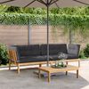 vidaXL Garten-Ecksofas aus Paletten 2 Stk mit Kissen Massivholz Akazie