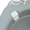 vidaXL Camping-Toilette Grau 41,5 x 36,5 x 42 cm
