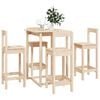 vidaXL 5-tlg. Bar-Set Massivholz Kiefer