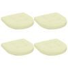 vidaXL 4-teilige Sitzkissen 4 stk. 100 % Polyester Creme
