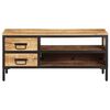 vidaXL TV-Schrank 90x35x40 cm Massivholz Mango