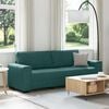 vidaXL 3-Sitzer-Sofa Dunkelgr&uuml;n 220x77x82 cm Stoff