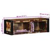 vidaXL TV-Schrank Mehrfarbig 80x30x25 cm Altholz Massiv