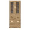 vidaXL Highboard mit Schubladen Artisan-Eiche 69,5 x 34 x 180 cm