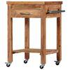 vidaXL Servierwagen 58x58x89 cm Massivholz Akazie