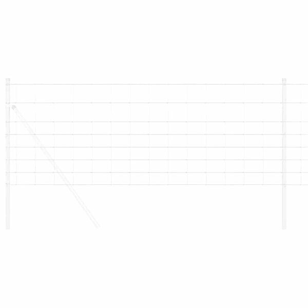 vidaXL Wildzaun Feuerverzinkt 1000 x 80 x 0,18 cm Eisen