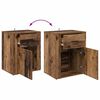 vidaXL Nachttisch mit Schubladen Altholz 35 x 50 x 60 cm Holzwerkstoff