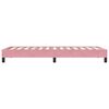 vidaXL Bettgestell ohne Matratze Rosa 90x220 cm Samt