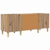 vidaXL Schallplattenschrank Artisan-Eiche 121 x 38 x 48 cm