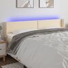 vidaXL LED Kopfteil Creme 183x16x78/88 cm Stoff