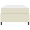 vidaXL Bettgestell mit Matratze Creme 100 x 200 cm Kunstleder