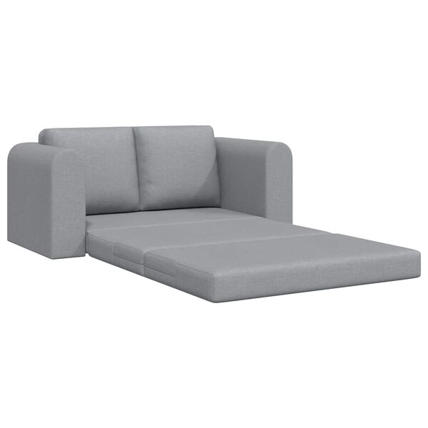 vidaXL Schlafsofa 60cm Hellgrau Stoff