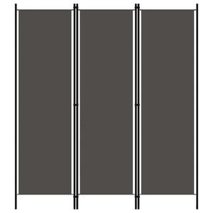 vidaXL 3-tlg. Raumteiler Anthrazit 150x180 cm