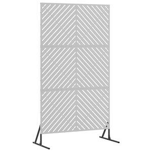 vidaXL Sichtschutz 100 x 50 x 180 cm Verzinkter Stahl Silber