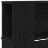 vidaXL Kopfteil Schrank Schwarz Eichen-Optik 220 x 18,5 x 104,5 cm