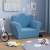 vidaXL Kindersofa Blau Weich Pl&uuml;sch