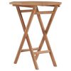 vidaXL Klappbarer Gartentisch 60×60×75 cm Teak Massivholz