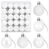 vidaXL Weihnachtskugelset 100 stk. Wei&szlig; 4 cm Polystyrol