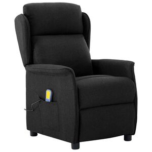 vidaXL Massagesessel Schwarz 93,5 x 67,5 x 101,5 cm Stoff
