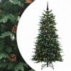 vidaXL K&uuml;nstlicher klappbarer Weihnachtsbaum 120 cm 150 LEDs