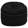 vidaXL Arbeitsseil Schwarz 20 mm 25 m Polyester