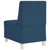 vidaXL Modulares Armfreies Sofa 3 pcs Blau 55 x 74 x 82 cm Stoff