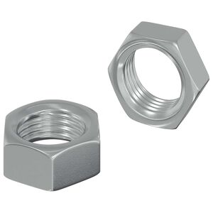 vidaXL Sechskantmutter 2 Stk. Silber M6 Metall