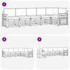 vidaXL Sofagarnituren 6 pcs Natur und Anthrazit Massivholz Akazie